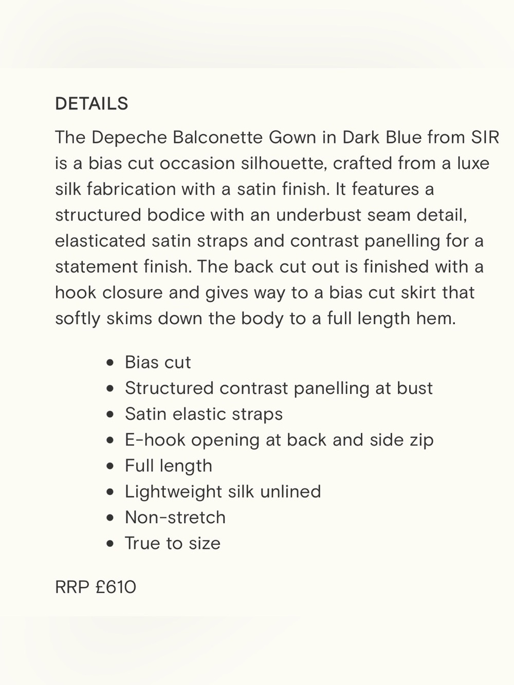 SIR Depeche balconette silk gown - Picture 5 of 9